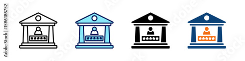 Account All In One Icon Multi Styles Vector Set