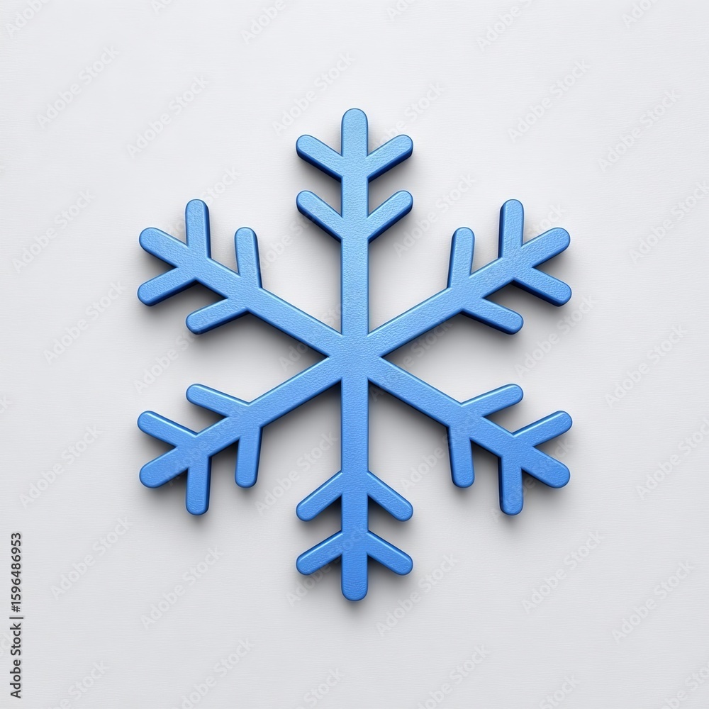 Obraz premium snowflake on blue
