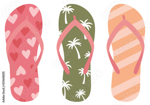 flip flops vector illustration