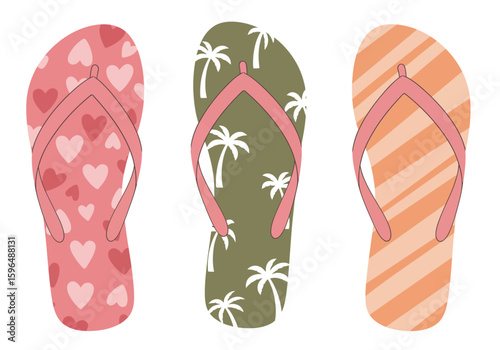 flip flops vector illustration