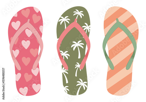flip flops vector illustration
