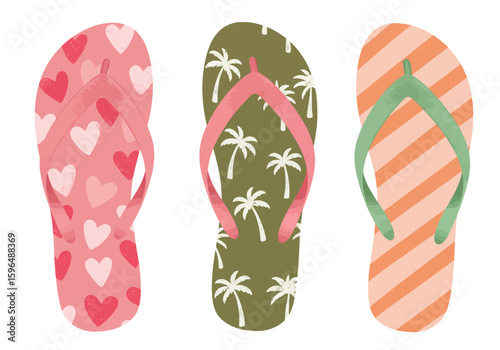 flip flops vector illustration
