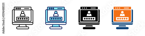 Authorization All In One Icon Multi Styles Vector Set