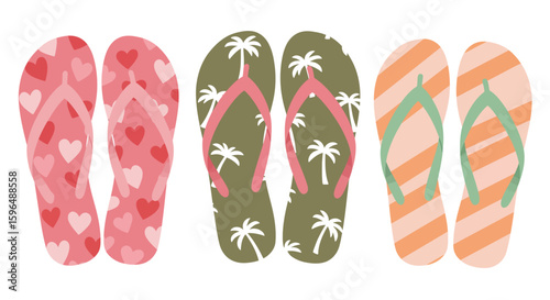 flip flops vector illustration