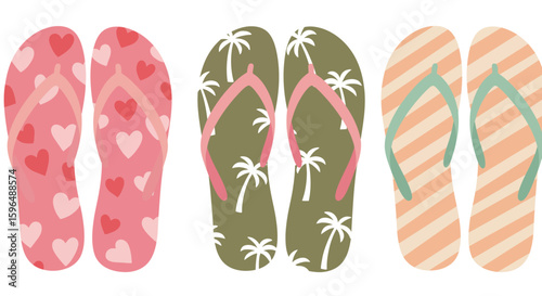 flip flops vector illustration