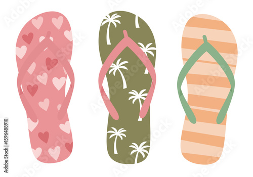 flip flops vector illustration