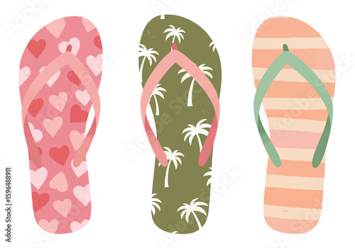 flip flops vector illustration