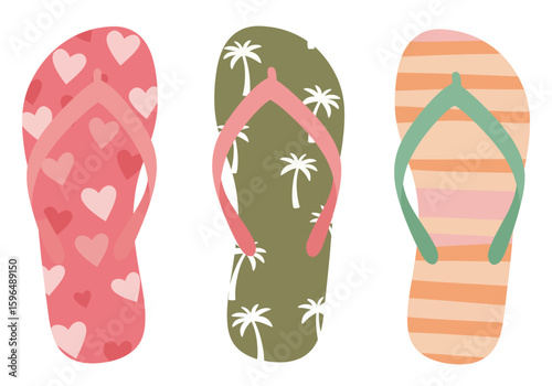 flip flops vector illustration