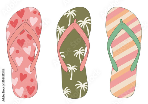 flip flops vector illustration