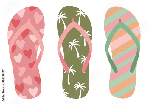 flip flops vector illustration