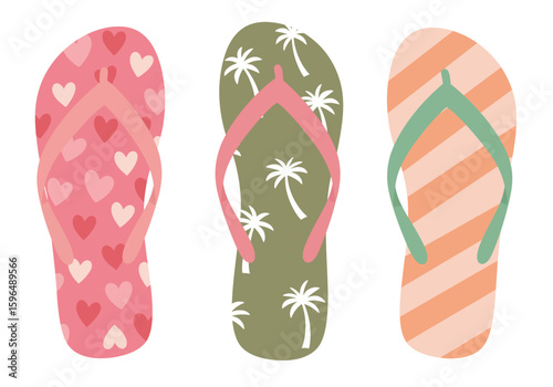flip flops vector illustration