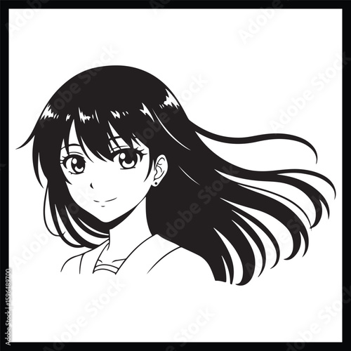 girl with long hair