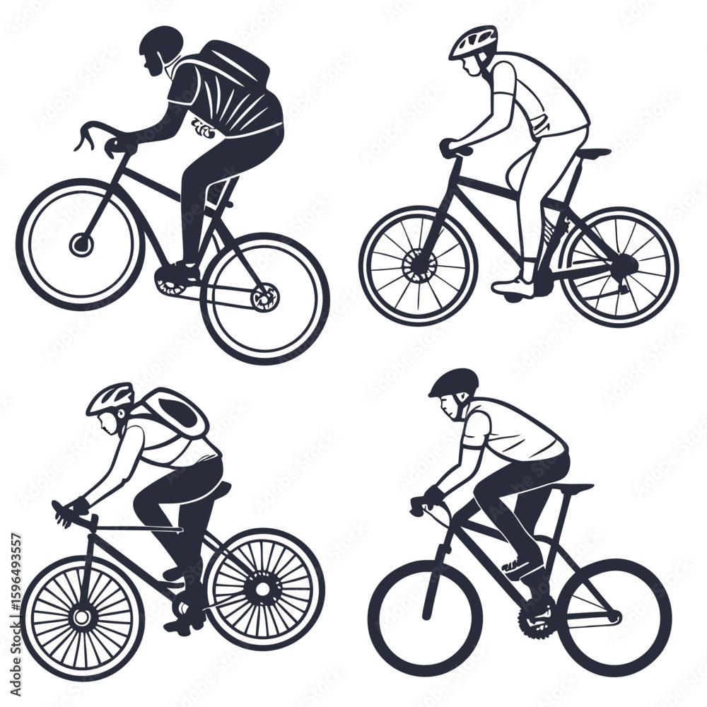 Obraz premium Bicycle Icon Collection