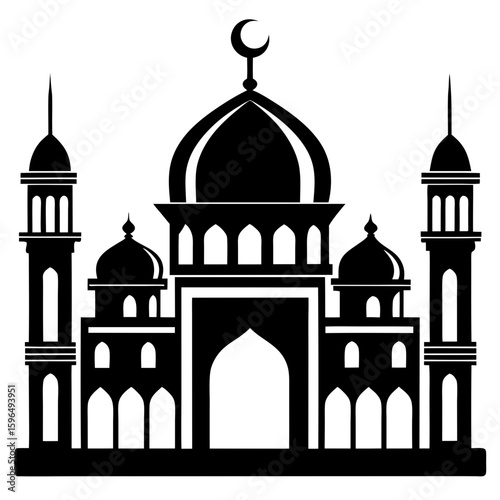Clean Islamic Architecture Silhouette