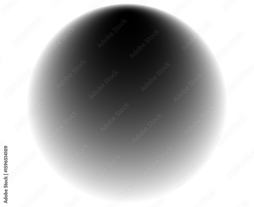 Obraz premium High resolution black gradient glows with soft blurred edges. Isolated PNG file with transparent background. Vibrant gradient glow. Trendy overlay for modern poster, header or design element.