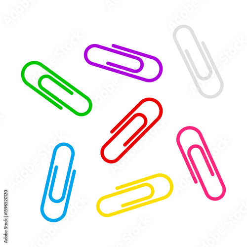 Colorful paper clips