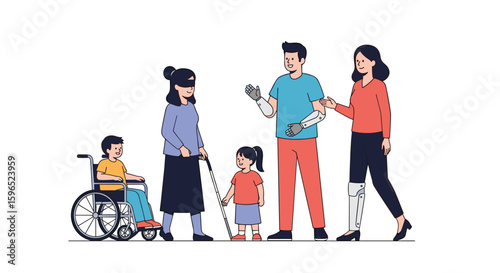 Celebrating diversity and inclusivity embracing a world of different abilities together