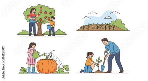 Family fun activities cultivating growth and nurturing nature together outdoors