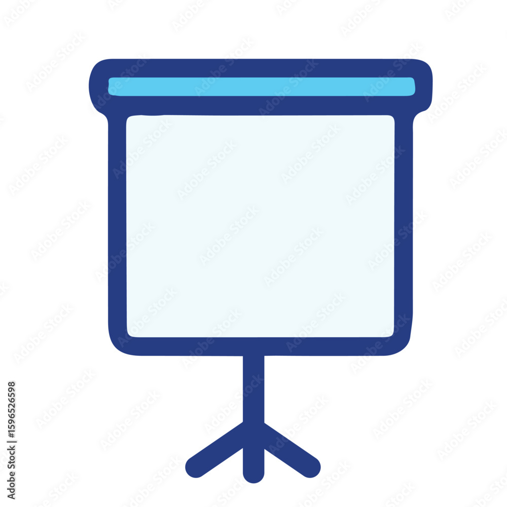 Fototapeta premium Screen Icon – Presentation, Business, Marketing, Office, and Education Vector PNG
