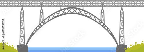 Dom Luis I Bridge is a double deck metal arch bridge that spans the Douro River between the cities of Porto and Vila Nova de Gaia in Portugal