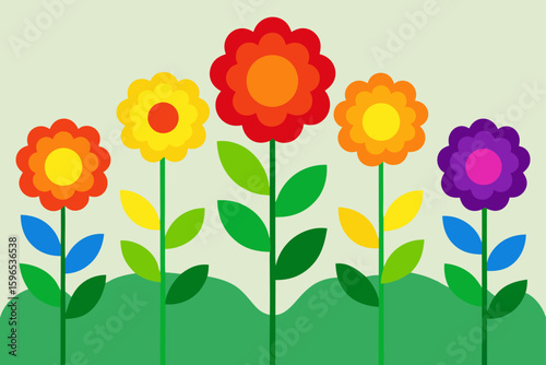 spring flowers background