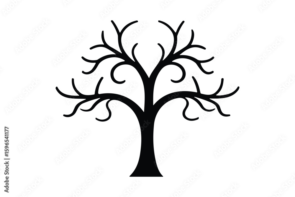 Obraz premium Tree Silhouette Vector Collection