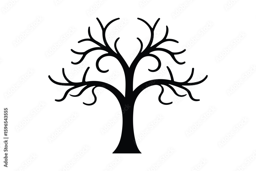 Obraz premium Tree Silhouette Vector Collection