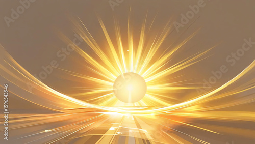 Abstract Sunburst