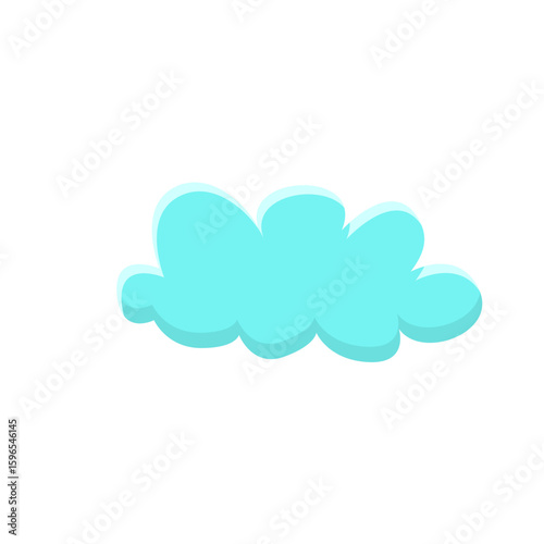 vector illustration of cumulus cloud