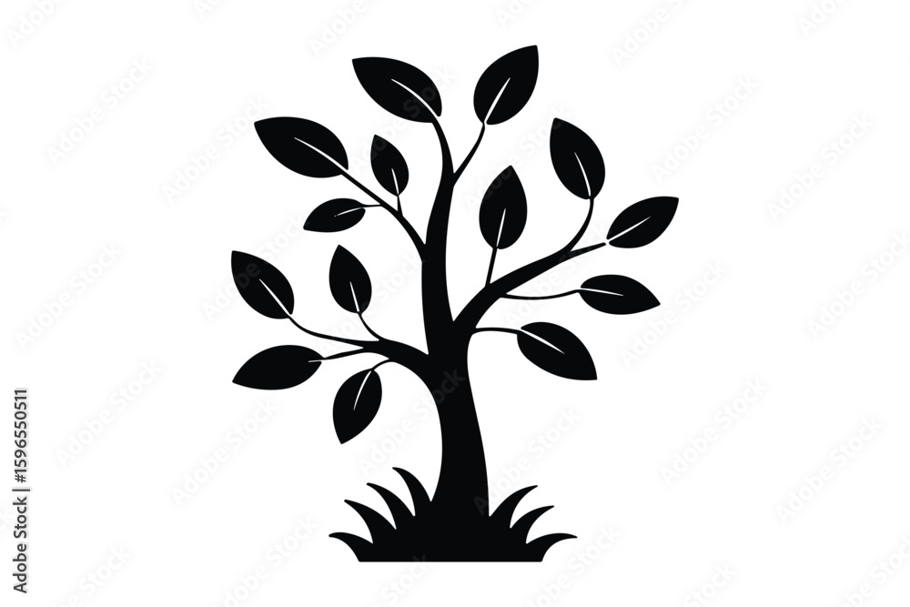 Obraz premium Tree Silhouette Vector Collection