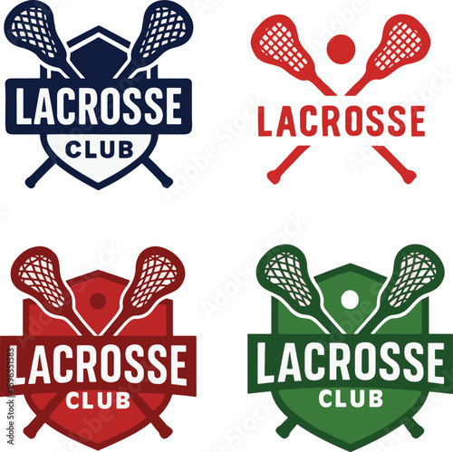 Set of Lacrosse club logo