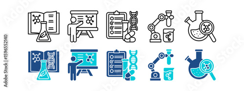 Minimalist Medical Line Icons � Health Support, Emergency Tools, Infusion, Monitoring