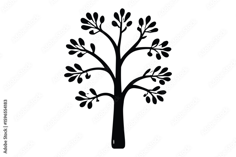 Obraz premium Tree Silhouette Vector Collection