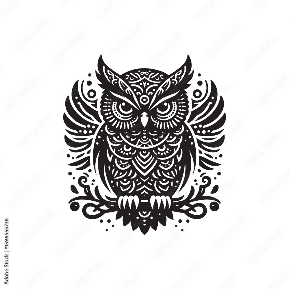 Fototapeta premium Owl Vector (4).eps