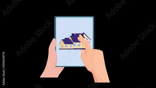 young woman holding a tablet computer