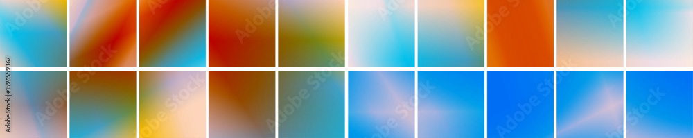 Naklejka premium Cover design template with color gradients. Abstract background. Modern pattern. 3d vector Illustration for advertising, marketing, presentation