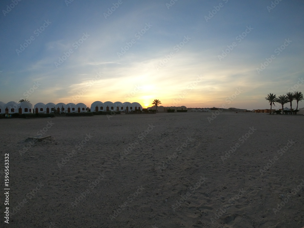 Obraz premium marsa shagra village egypt resort natural eco accomodation