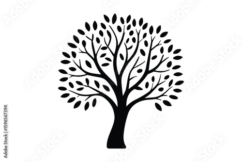 Tree Graphic Elements Bundle in Black
