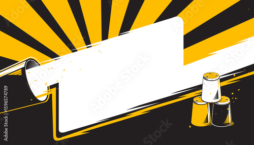 A sport stacking cups. Game and Sports
