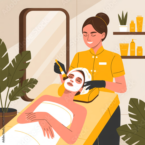 Pamper yourself with a revitalizing facial treatment in a serene spa setting, feel refreshed and rejuvenated with glowing skin after this relaxing beauty ritual for self-care day