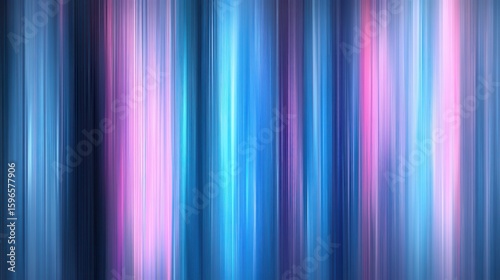Abstract Gradient Background with Vertical Lines in Blue and Pink