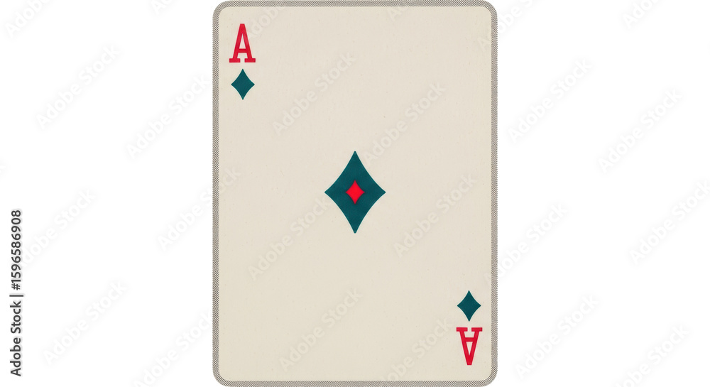 Obraz premium Isolated Ace of Diamonds