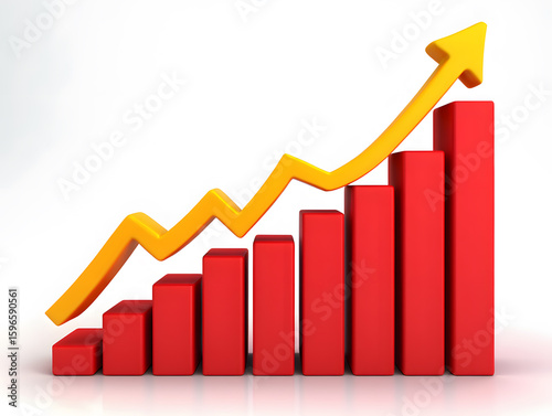 Illustrating Steady Progress with a Dynamic Bar Chart and Ascending Yellow Arrow Symbolizing Business Development and Financial Improvement in a Modern Graphic on a Clean White Surface Free Download Illustrating Steady Progress with a Dynamic Bar Chart and Ascending Yellow Arrow Symbolizing Business Development and Financial Improvement in a Modern Graphic on a Clean White Surface - GFXLoad