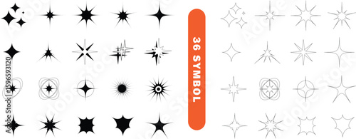 Sparkle star icon. Y2k aesthetic cosmic glitter sparkles . sparkle,star,shine,twinkle,burst,glow,light,flare,shimmer
