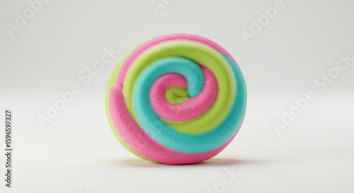 Colorful swirl lollipop