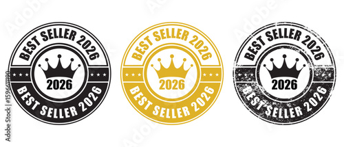 Best Seller 2026 Stamp – Best Seller 2026 Badge Icon Set