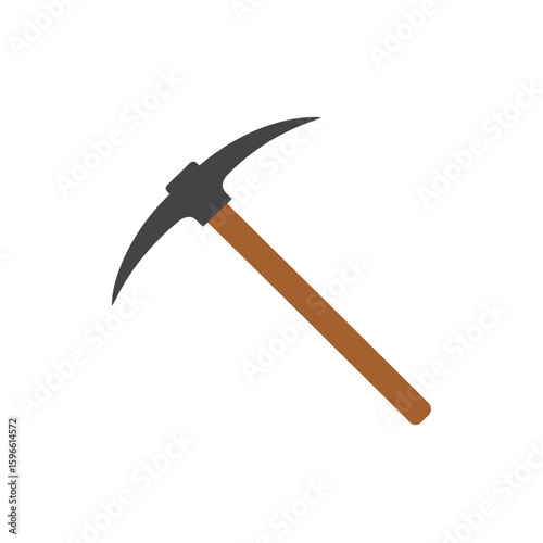 Illustration of a classic pickaxe tool