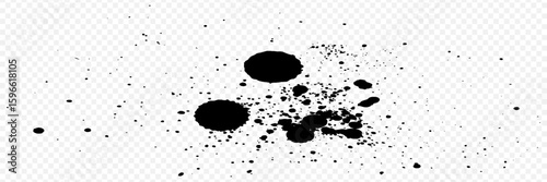 Random dots, circles. Dotted, speckles pattern. Pointillist, pointillism background. Stipple, stippling texture