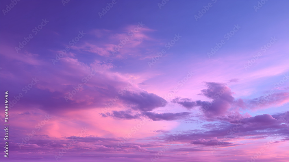 Obraz premium Stunning landscape of a purple sky, capturing a dreamy and surreal atmosphere. Ideal for backgrounds, nature themes, or artistic and emotional visual concepts.