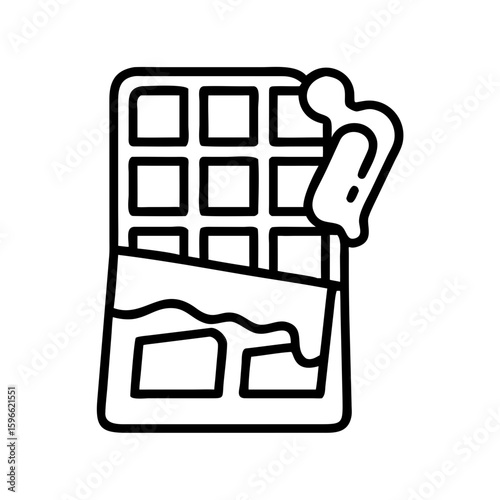 Chocolate production and dessert line icon set.Chocolate Truffle cocoa beans, truffle, chocolate types, Chocolate Cake, roasting, factory, ingredients, processes,Molding Chocolate, Chocolate Bar